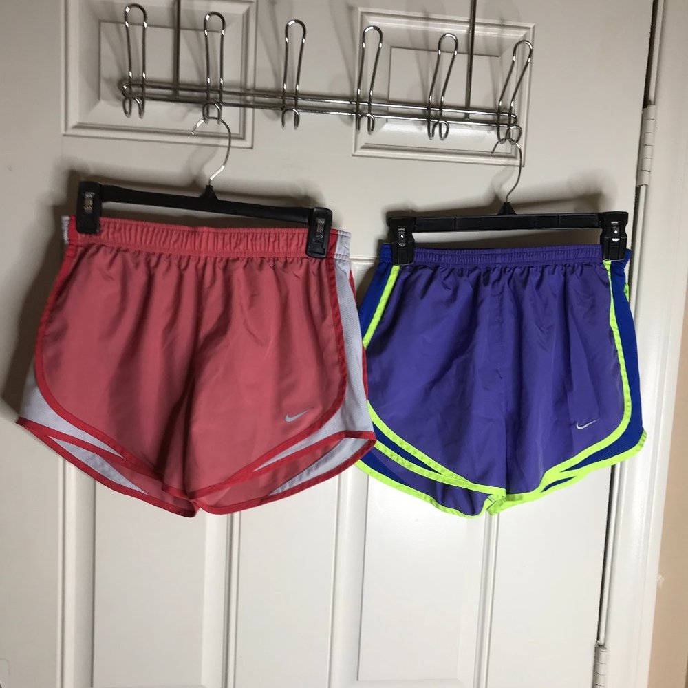Nike Women's Dri-Fit Athletic Running Shorts Lot of 2 ~ Size S - Picture 1 of 8